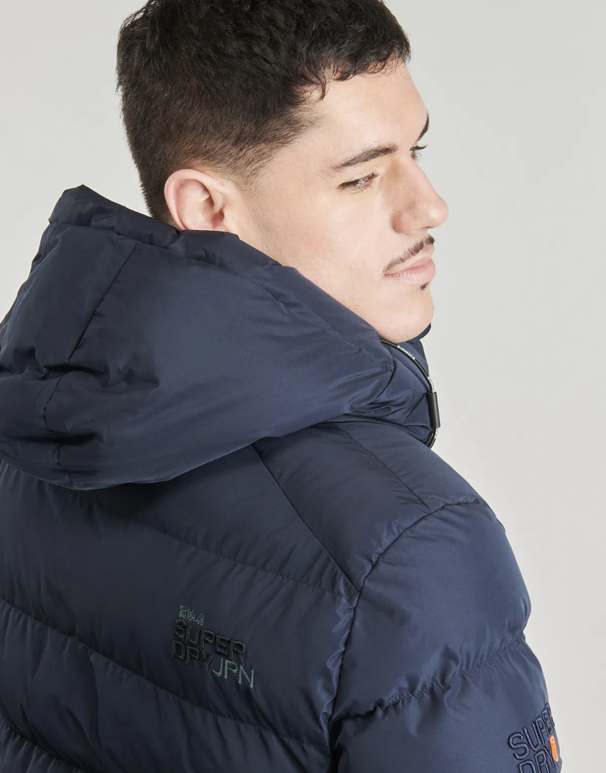 Manteaux^Superdry - HOODED SPORTS PUFFR JACKET Marine