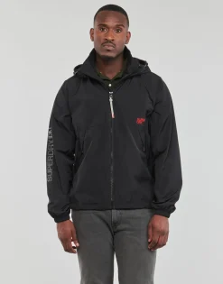 Vestes^Superdry - HOODED WINDBREAKER JKT Noir
