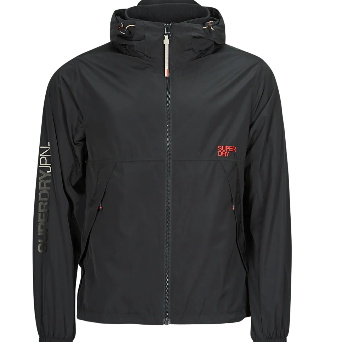 Vestes^Superdry - HOODED WINDBREAKER JKT Noir