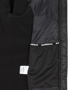 Vestes^Superdry - HOODEED STORM FLEECE JACKET Noir