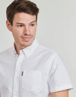Chemises^Superdry - OXFORD ESSENTIAL Blanc