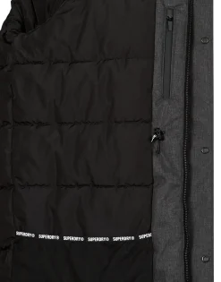 Manteaux^Superdry - PARKA CITY TWEED Grisfoncé