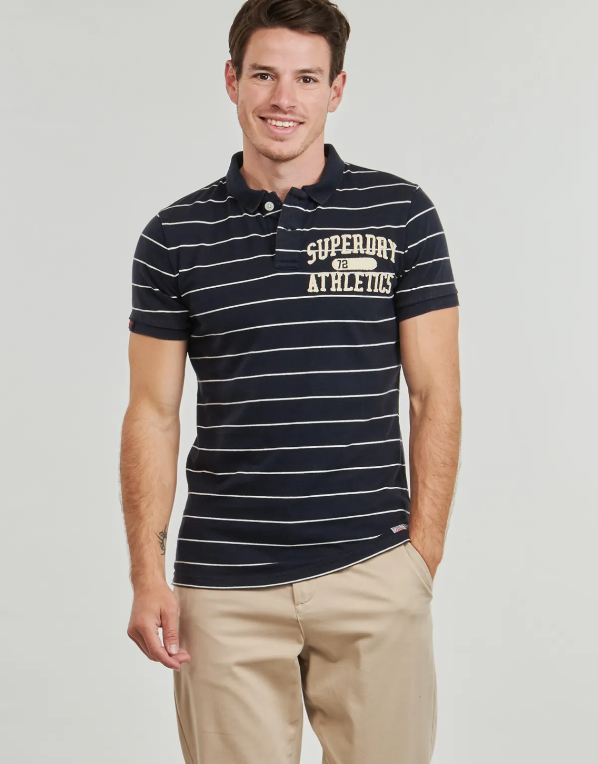 T-shirts & Polos^Superdry - VINTAGE ATHLETIC Marine