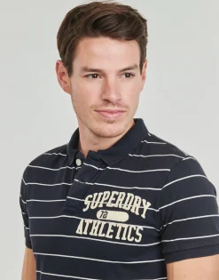 T-shirts & Polos^Superdry - VINTAGE ATHLETIC Marine