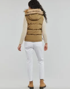 Manteaux^Superdry - VINTAGE EVEREST FAUX FUR GILET Sandstone