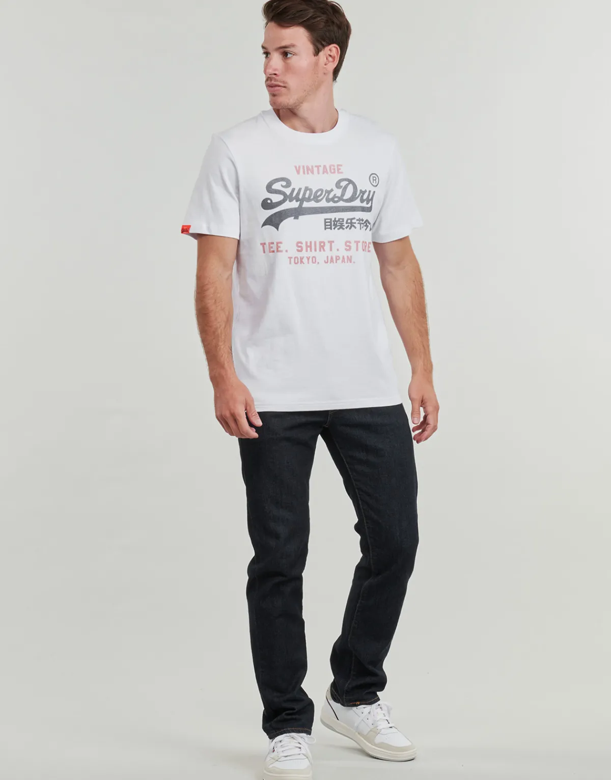 T-shirts & Polos^Superdry - VINTAGE LOGO HERITAGE Blanc