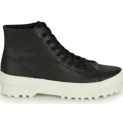 Baskets Mode^Superga - 2341 ALPINA NAPPA Noir