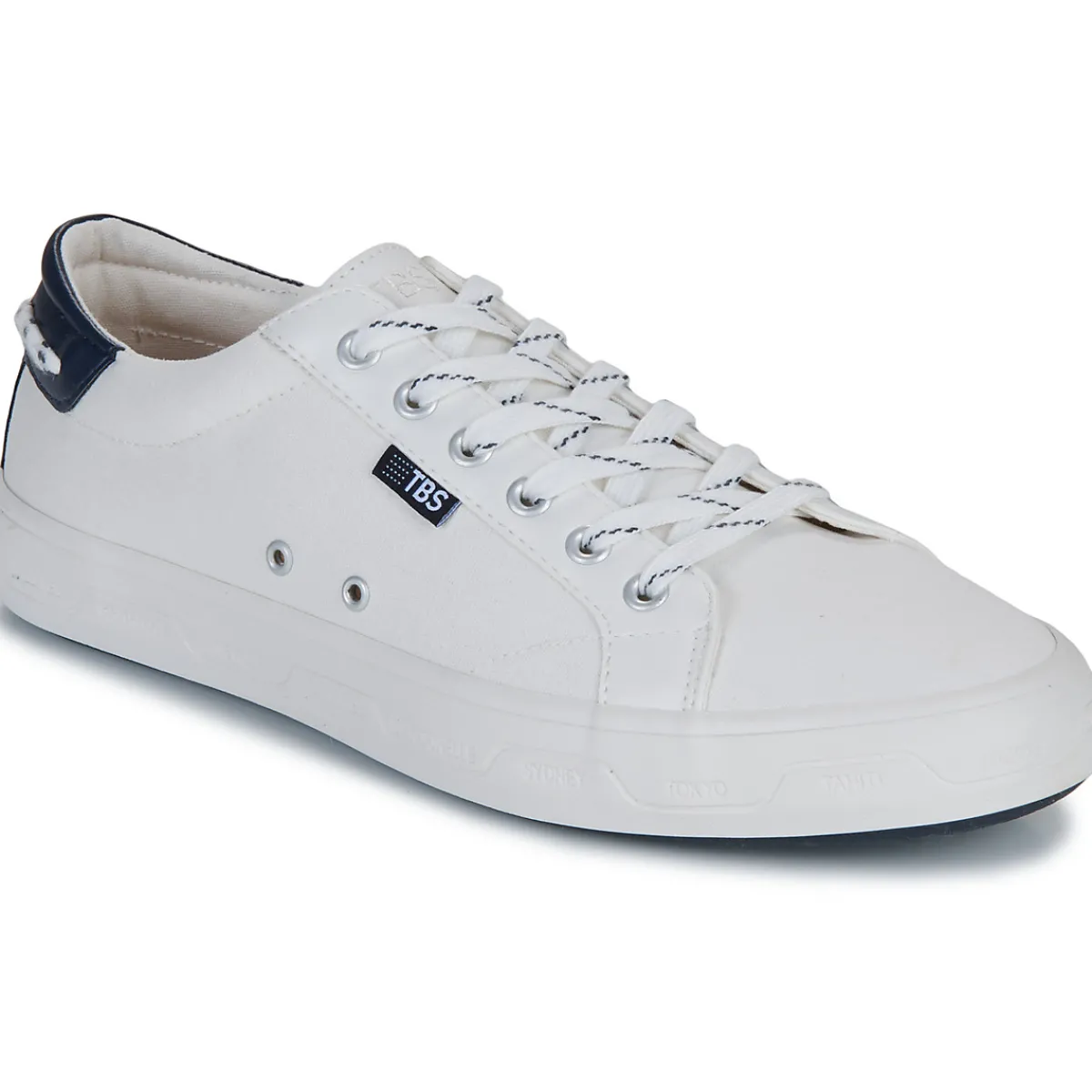 Baskets Mode^TBS - LANZARO Blanc
