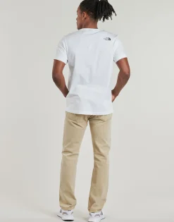 T-shirts & Polos^The North Face - S/S Mountain Line Blanc