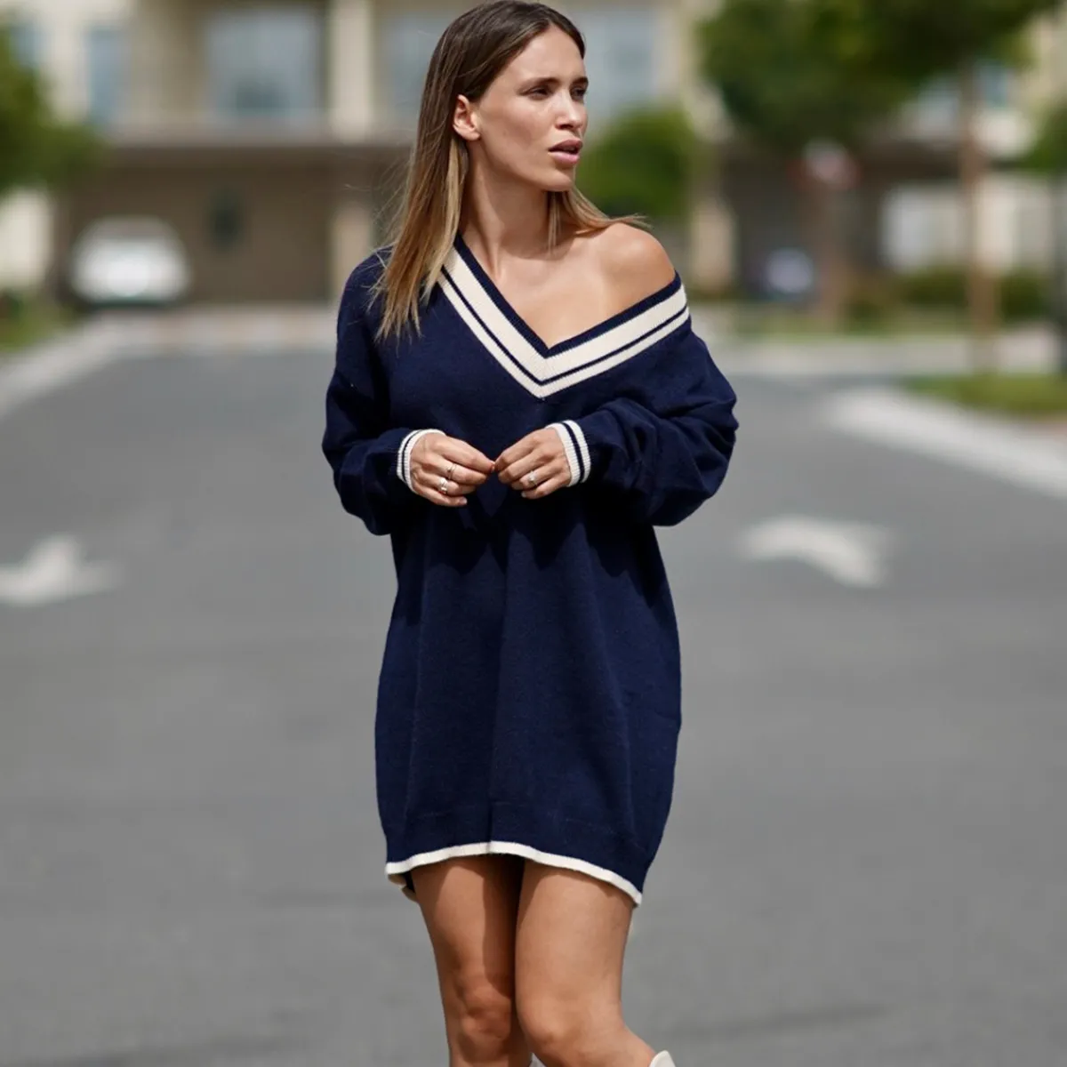 Robes^THEAD. - ALYSSA DRESS Marine