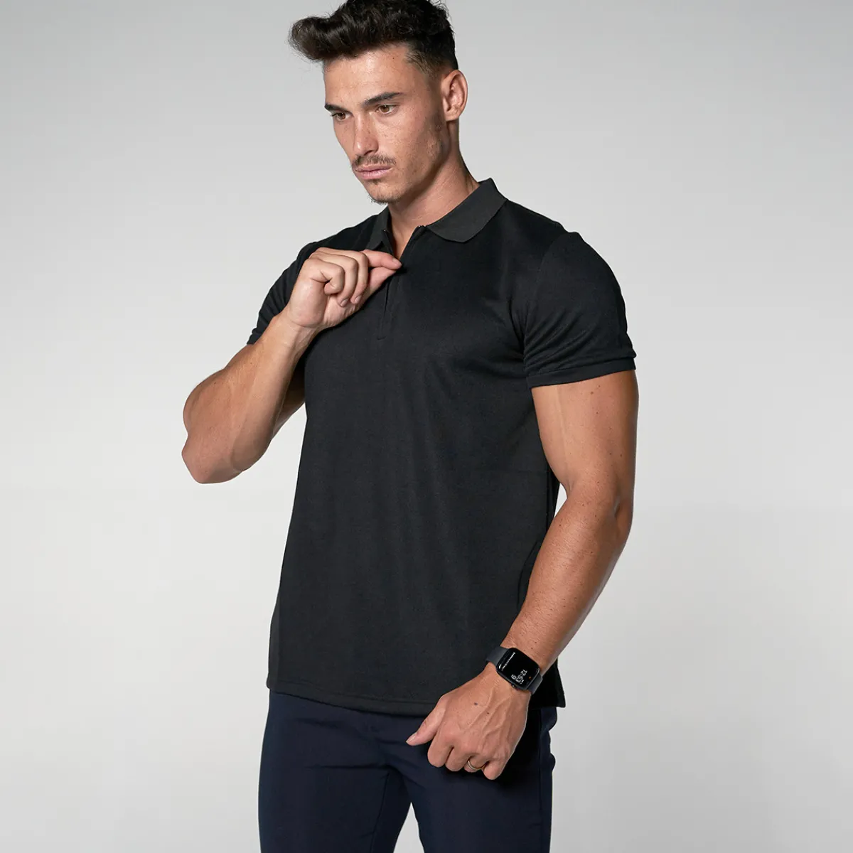 T-shirts & Polos^THEAD. - AXEL POLO SHIRT Noir