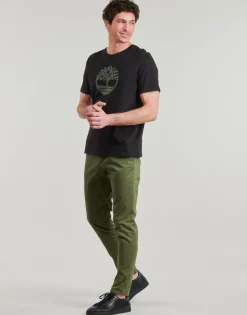 T-shirts & Polos^Timberland - KENNEBEC RIVER CAMO TREE LOGO Noir
