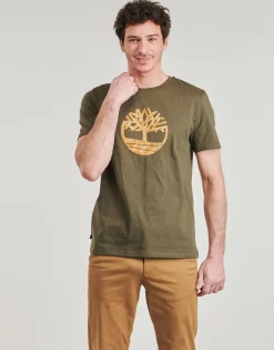 T-shirts & Polos^Timberland - KENNEBEC RIVER CAMO TREE LOGO Vert