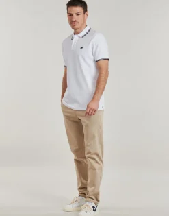T-shirts & Polos^Timberland - SHORT SLEEVE POLO Blanc