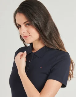Robes^Tommy Hilfiger - 1985 SLIM PIQUE POLO DRESS SS Marine