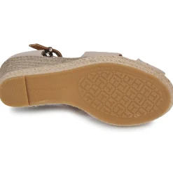 Sandales Et Nu-pieds^Tommy Hilfiger - BASIC OPEN TOE HIGH WEDGE Beige