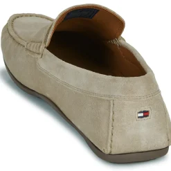Mocassins & Chaussures Bateau^Tommy Hilfiger - CASUAL HILFIGER SUEDE DRIVER Beige