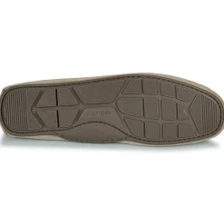 Mocassins & Chaussures Bateau^Tommy Hilfiger - CASUAL HILFIGER SUEDE DRIVER Beige