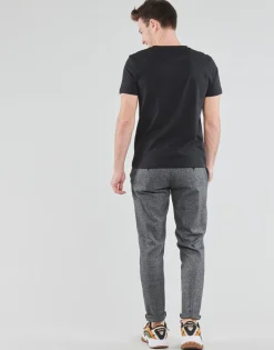 T-shirts & Polos^Tommy Hilfiger - CORE TOMMY LOGO Noir