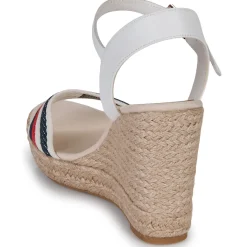 Sandales Et Nu-pieds^Tommy Hilfiger - CORPORATE WEDGE Blanc