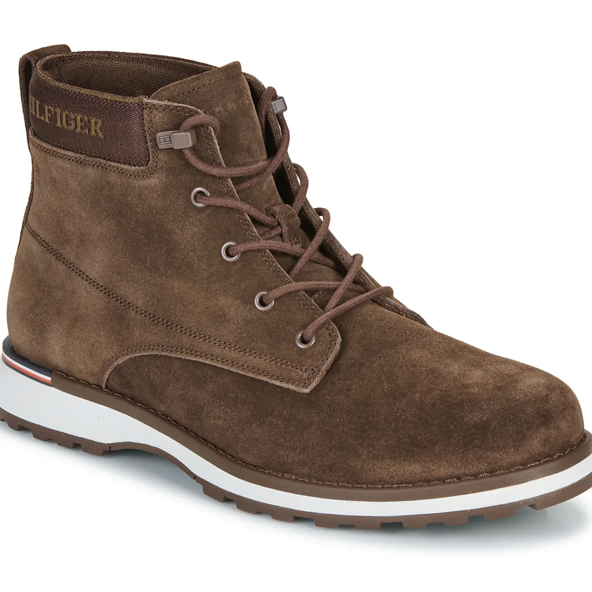 Bottines / Boots^Tommy Hilfiger - CORPORATE OUTDOOR SUEDE BOOT Marron