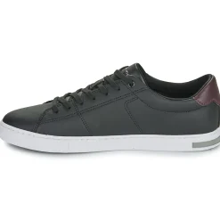 Baskets Mode^Tommy Hilfiger - ESSENTIAL LEATHER DETAIL VULC Noir