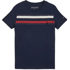 T-shirts & Polos^Tommy Hilfiger - GLOBAL STRIPE TEE S/S Marine