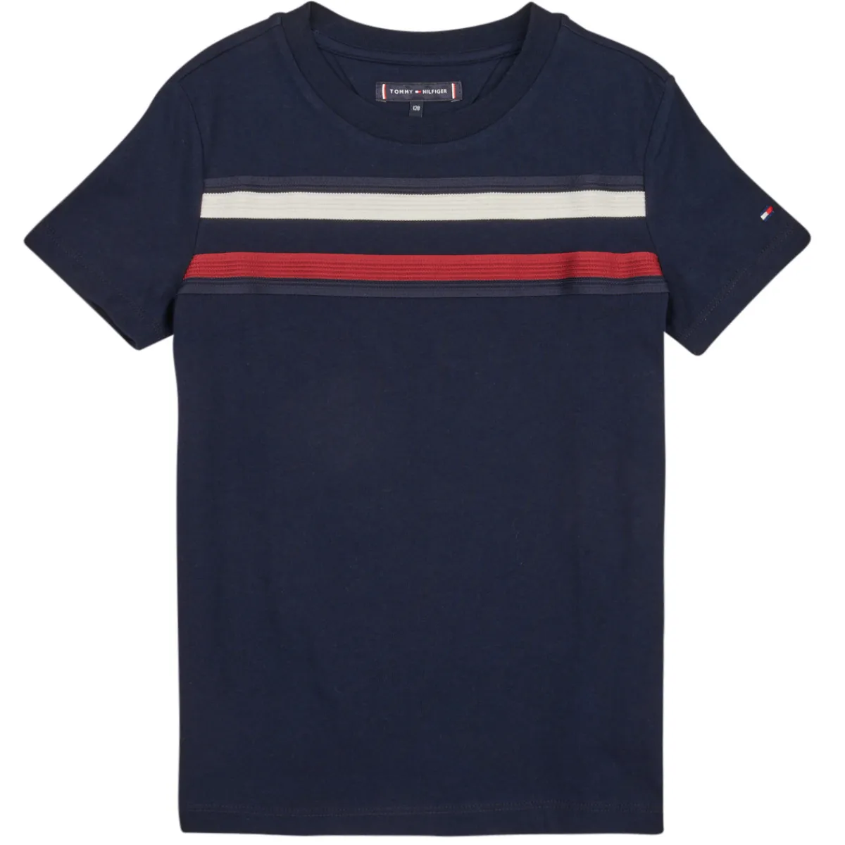 T-shirts & Polos^Tommy Hilfiger - GLOBAL STRIPE TEE S/S Marine