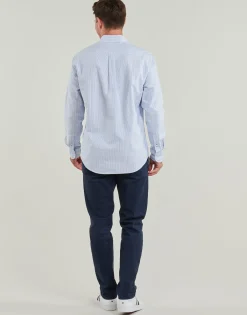 Chemises^Tommy Hilfiger - HERITAGE OXFORD STRIPE RF SHIRT Bleu