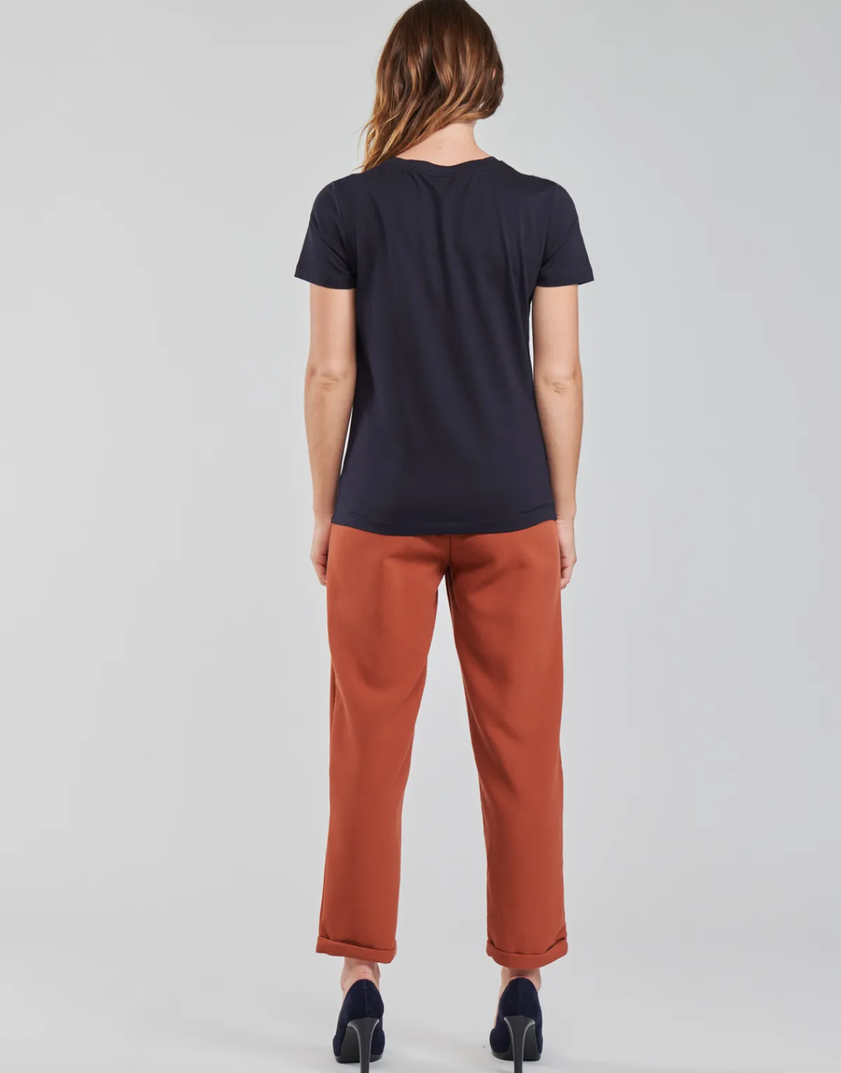 T-shirts & Polos^Tommy Hilfiger - HERITAGE HILFIGER CNK RG TEE Marine