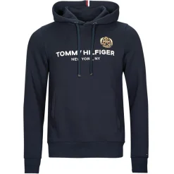 Sweats & Polaires^Tommy Hilfiger - ICON STACK CREST  HOODY Marine