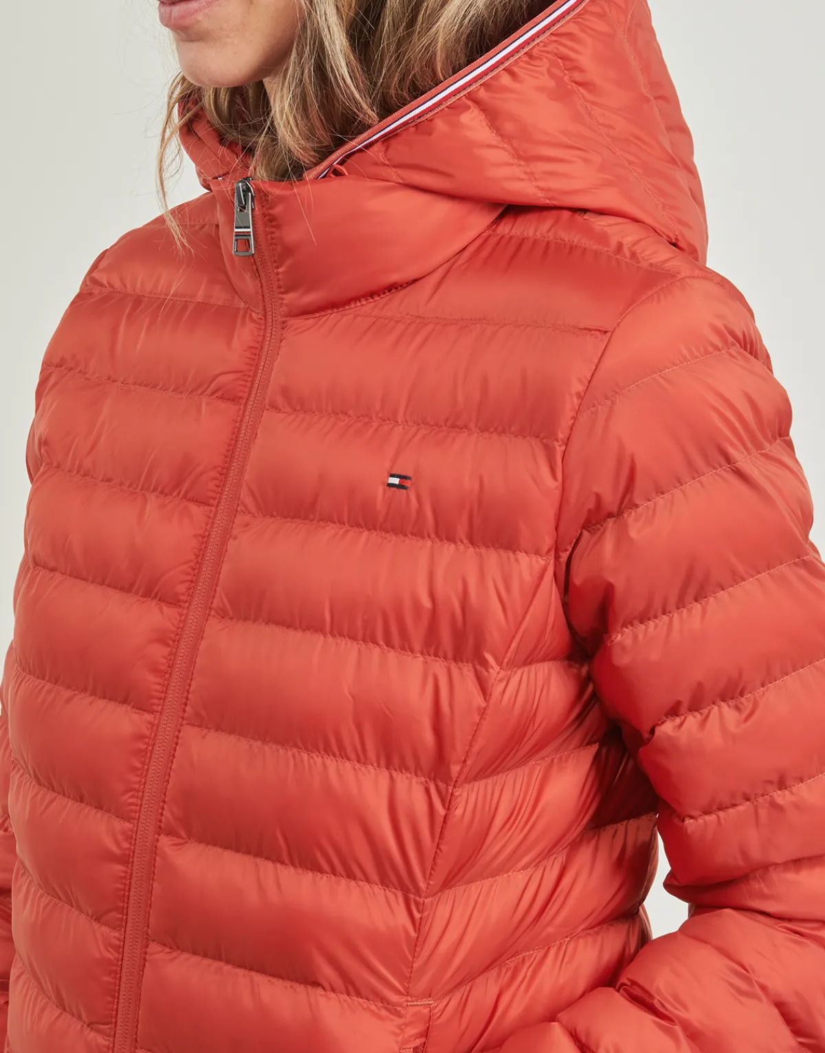 Manteaux^Tommy Hilfiger - LW PADDED GLOBAL STRIPE JACKET Rouge