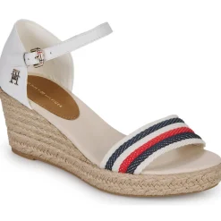 Sandales Et Nu-pieds^Tommy Hilfiger - MID WEDGE CORPORATE Blanc
