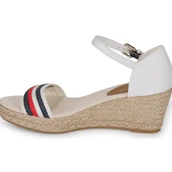 Sandales Et Nu-pieds^Tommy Hilfiger - MID WEDGE CORPORATE Blanc