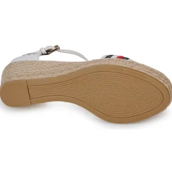 Sandales Et Nu-pieds^Tommy Hilfiger - MID WEDGE CORPORATE Blanc