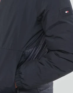 Manteaux^Tommy Hilfiger - MIX MEDIA STAND COLLAR JACKET Marine