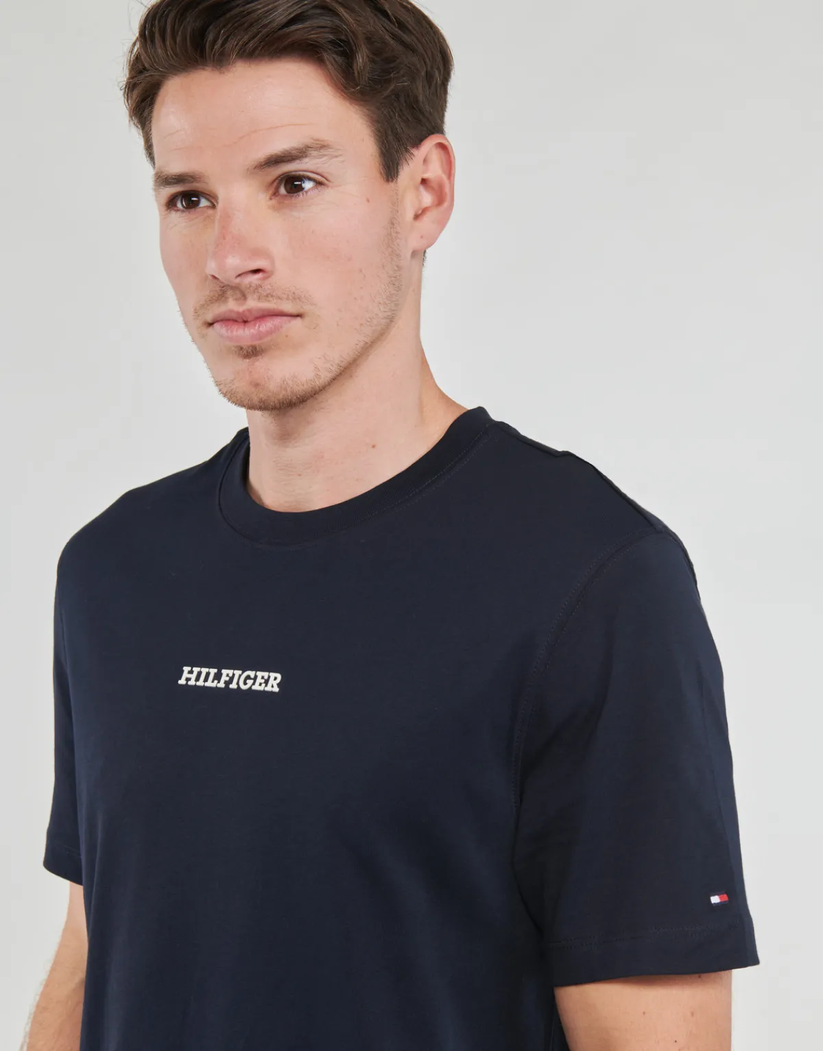 T-shirts & Polos^Tommy Hilfiger - MONOTYPE SMALL CHEST PLACEMENT Marine