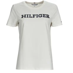 T-shirts & Polos^Tommy Hilfiger - REG MONOTYPE EMB C-NK SS Blanc