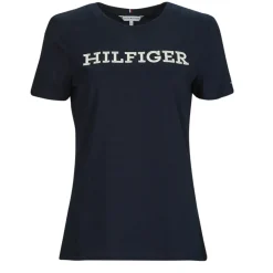 T-shirts & Polos^Tommy Hilfiger - REG MONOTYPE EMB C-NK SS Marine