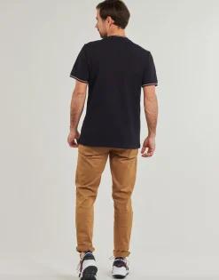 T-shirts & Polos^Tommy Hilfiger - RWB TIPPED COLLAR TEE Marine