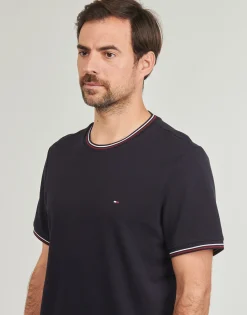 T-shirts & Polos^Tommy Hilfiger - RWB TIPPED COLLAR TEE Marine