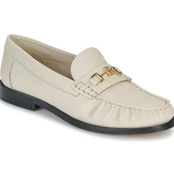 Mocassins & Chaussures Bateau^Tommy Hilfiger - SOFT LEATHER HORSEBIT LOAFER Blanc