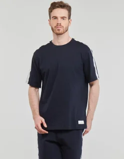 T-shirts & Polos^Tommy Hilfiger - SS TEE LOGO Marine