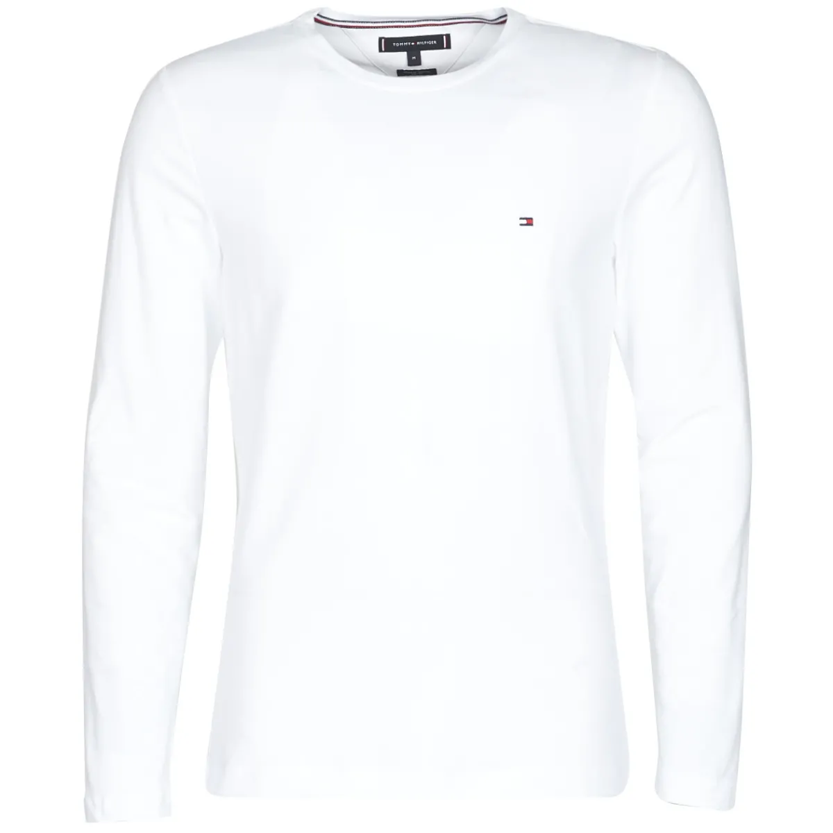 T-shirts & Polos^Tommy Hilfiger - STRETCH SLIM FIT LONG SLEEVE TEE Blanc