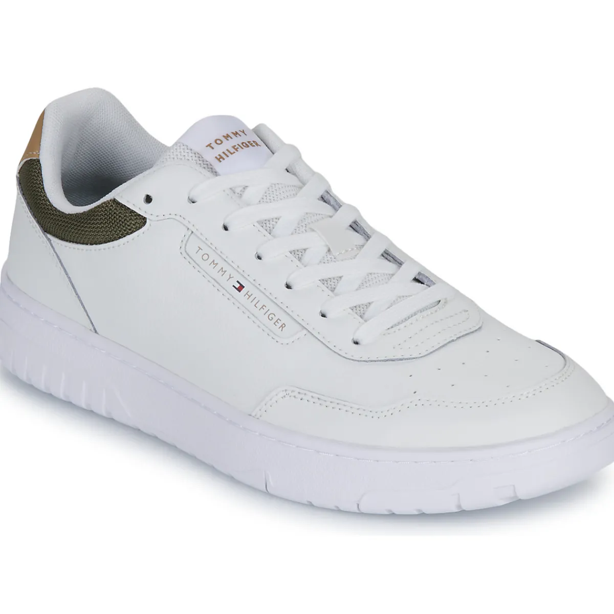 Baskets Mode^Tommy Hilfiger - TH BASKET CORE LITE LTH Blanc