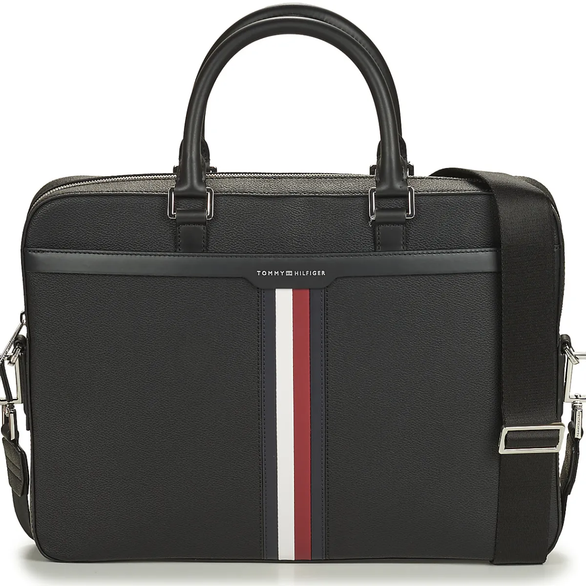 Porte-documents / Serviettes^Tommy Hilfiger - TH COATED CANVAS COMPUTER BAG Noir