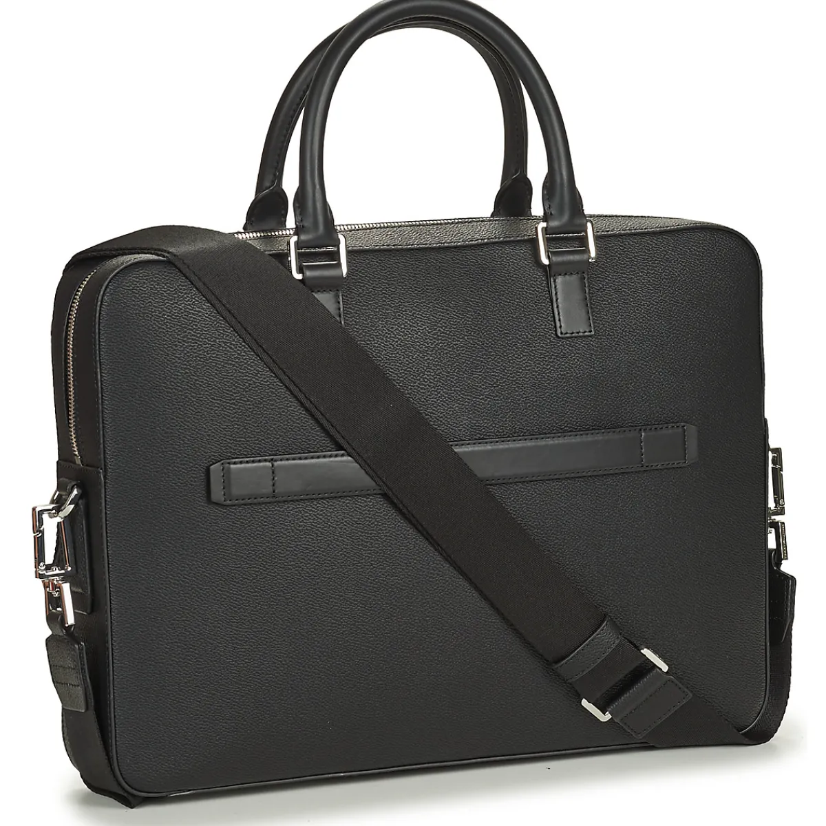 Porte-documents / Serviettes^Tommy Hilfiger - TH COATED CANVAS COMPUTER BAG Noir