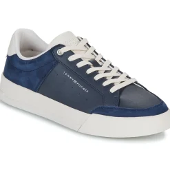 Baskets Mode^Tommy Hilfiger - TH COURT MIX LTH NUBUCK Marine