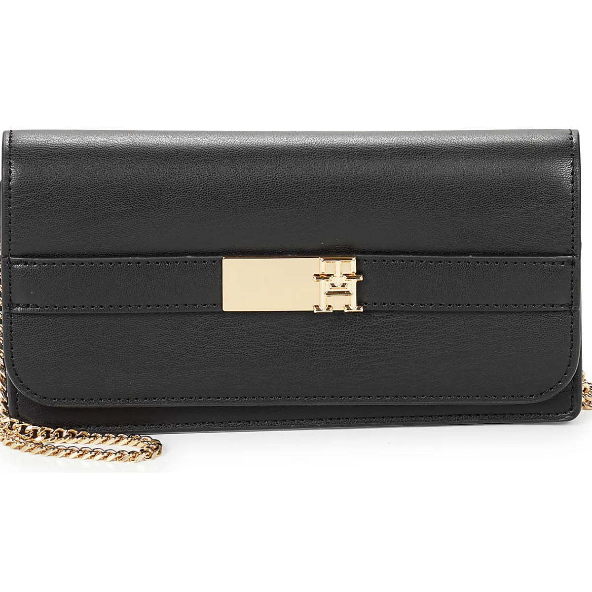 Besaces / Sacs Bandoulière^Tommy Hilfiger - TH HERITAGE LRG FLAG W/CHAIN Noir