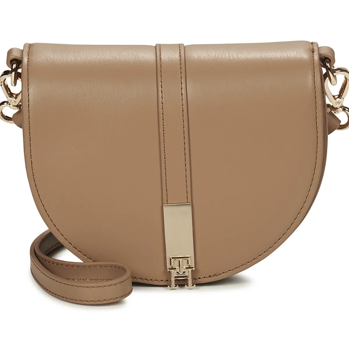 Sacs À Main^Tommy Hilfiger - TH HERITAGE SADDLE BAG Marron